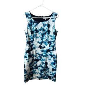L.K. Bennett Roxette Blue Shift Dress Size 10 Preowned